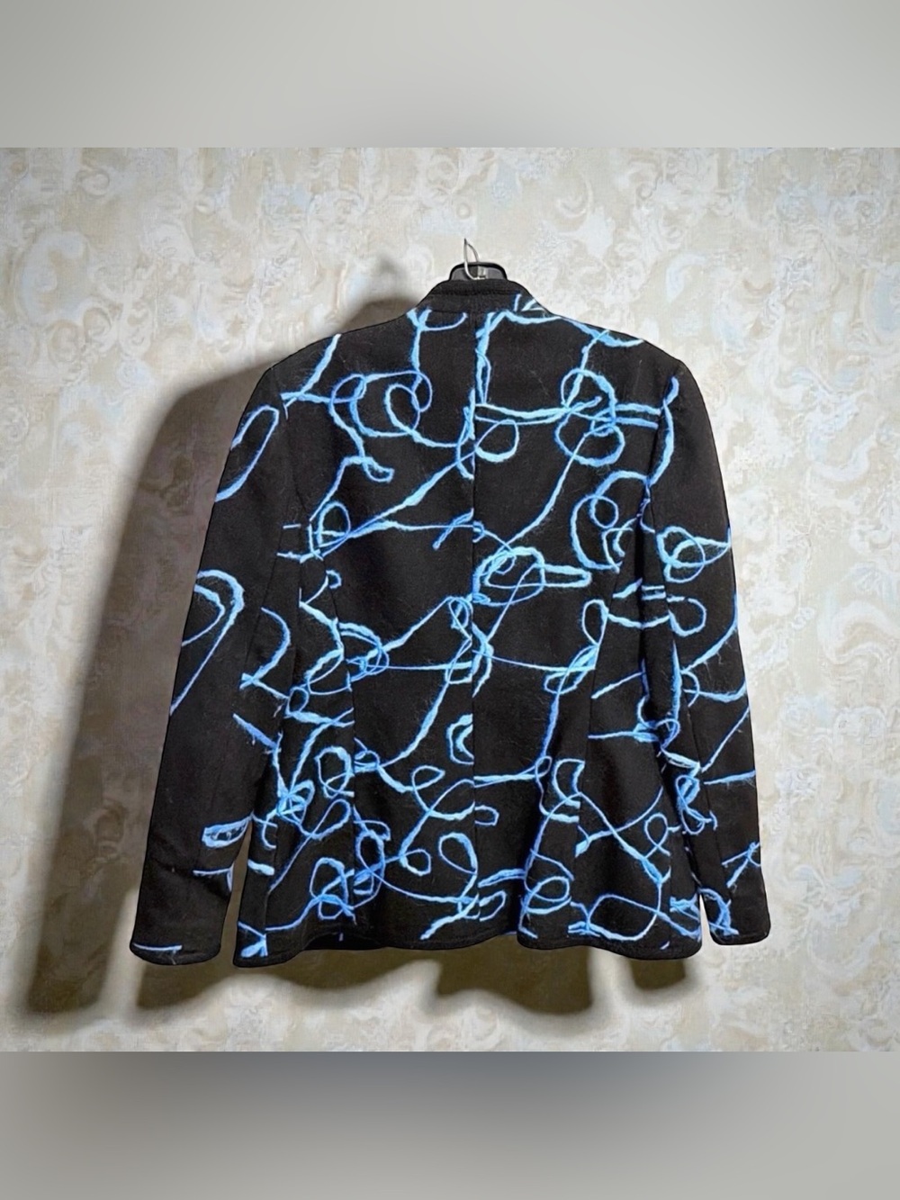 Carlisle Designer Jacket & Skirt Set | Abstract Blue Art Print - Picture 8 of 15